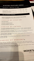 Moxies Square One menu