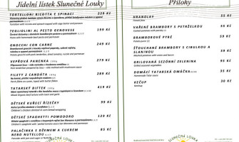 Sunny Meadow menu