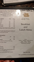 Main Street Coffee Company menu