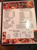 Swamp Daddys menu