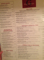 Grassfields Food Spirits menu