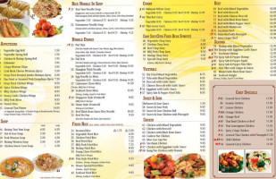 General Thai & Chinese Cuisine menu