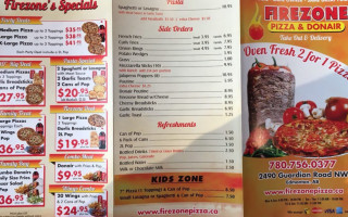 Firezone Pizza & Donair food