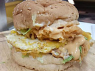 Yummy Crispy Chicken Burger food