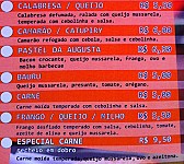 Pastel Augusta menu