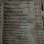 La Monnalisa Menu