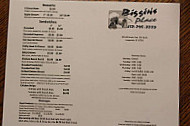 Biggin's Place menu