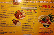 Just Pho You menu