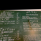 Tatte Bakery Cafe menu