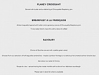 Chouquette Patisserie & Café menu