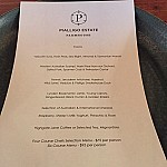 Pialligo Estate Farmhouse menu