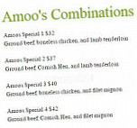 Amoo's Kabob menu