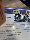 The Porch Southern Fare Juke Joint menu