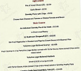 The Grantley Bar Restaurant menu