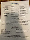 Beauvine Burger Concept menu