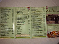 The Golden Cottage menu