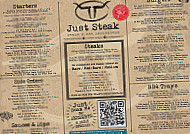 Just Steak menu