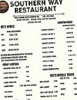 Southern Way menu