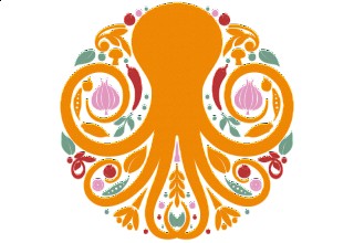 Orange Octopus