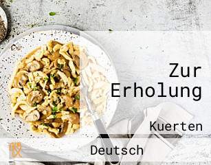 Zur Erholung