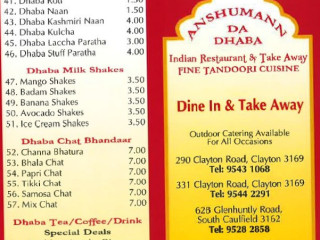 Anshumann Da Dhaba Caulfield South