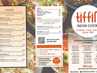 Tiffin Indian Cuisine Newtown Square