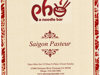 Pho Saigon Pasteur Noodle House