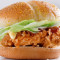 Mushroom Crispy Chicken Burger