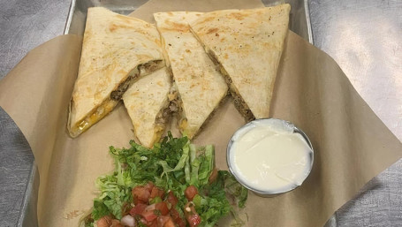 Green Chili Pork Quesadilla