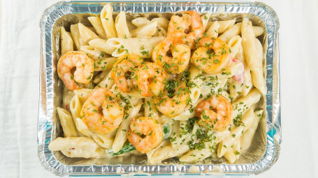 Yardie Pasta With Shrimp