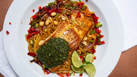 Asian Salmon Lo Mein