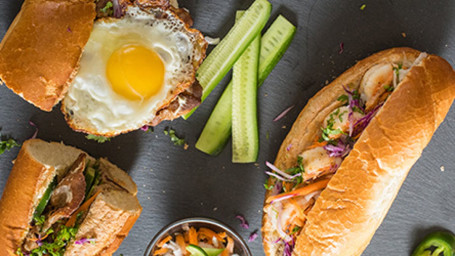 Lemongrass Chicken Banh Mi Sandwich