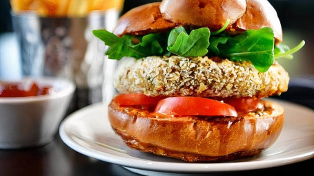 Crispy Chickpea Eggplant Sandwich