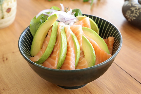 Salmon And Avocado Rice Bowl