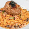 Masago De Creamy Spaghetti With Hamburger Steak