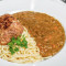 Curry Creamy Spaghetti With Hamburger Steak