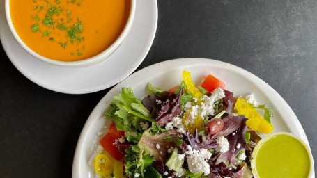 Falafel Salad Soup Combo (Gf V)