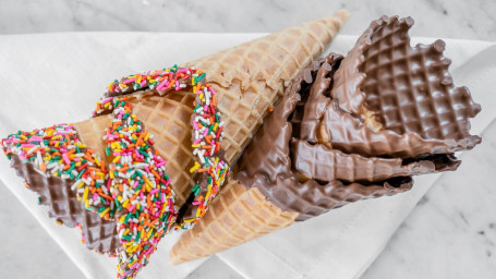 Decorated Waffle Cone Chocolate