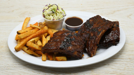 Family Bbq Ribs And Fried Shrimp