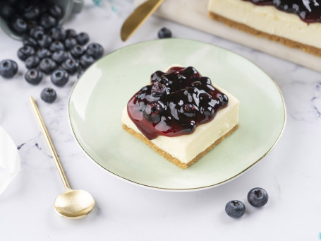 Fetta Di Cheesecake Ai Mirtilli Francesi