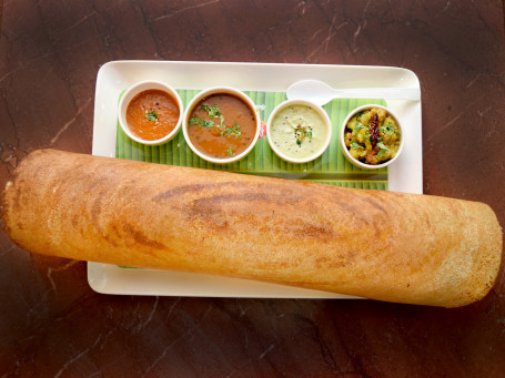 Masala Paper Dosa (Served With Sambar Chutney)