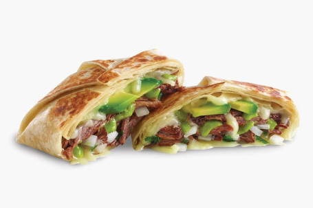 Shredded Beef Avocado Overstuffed Quesadilla