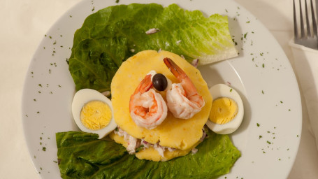 Causa Rellena De Camarones