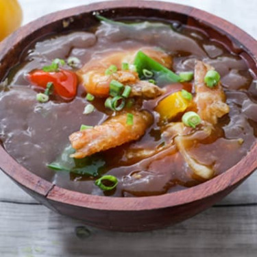 Gamberi In Salsa Di Aglio Caldo Regolare