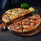 1 Mezza Pizza Veg e 1 Non Veg [Medium].