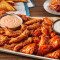 Vassoio Di Regular Chicken Fingerz E Boneless Wings Zampler