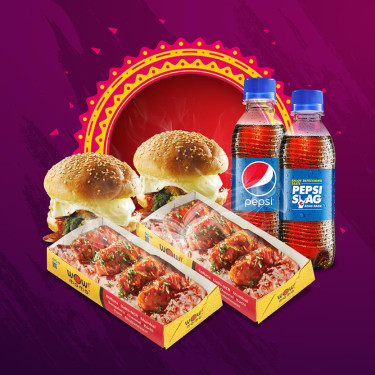 Chicken Darjeeling Pan Fried Momo 8 Pz 2 Pollo Moburg 2 Pepsi Rinfrescante [250Ml Cad.]