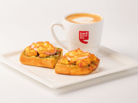 Cappuccino N Toasty Paneer Pane All'aglio