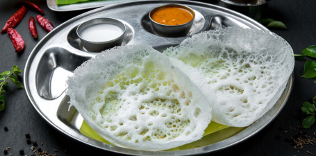 Appam 2) Coconut Milk)