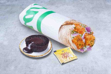 Paneer Fuso Al Formaggio Wrap Choco Lava